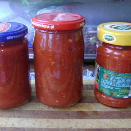 Krok 6 - Sos pomidorowy w słoiki. foto