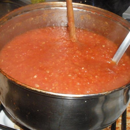 Krok 4 - Sos pomidorowy z cukinią foto