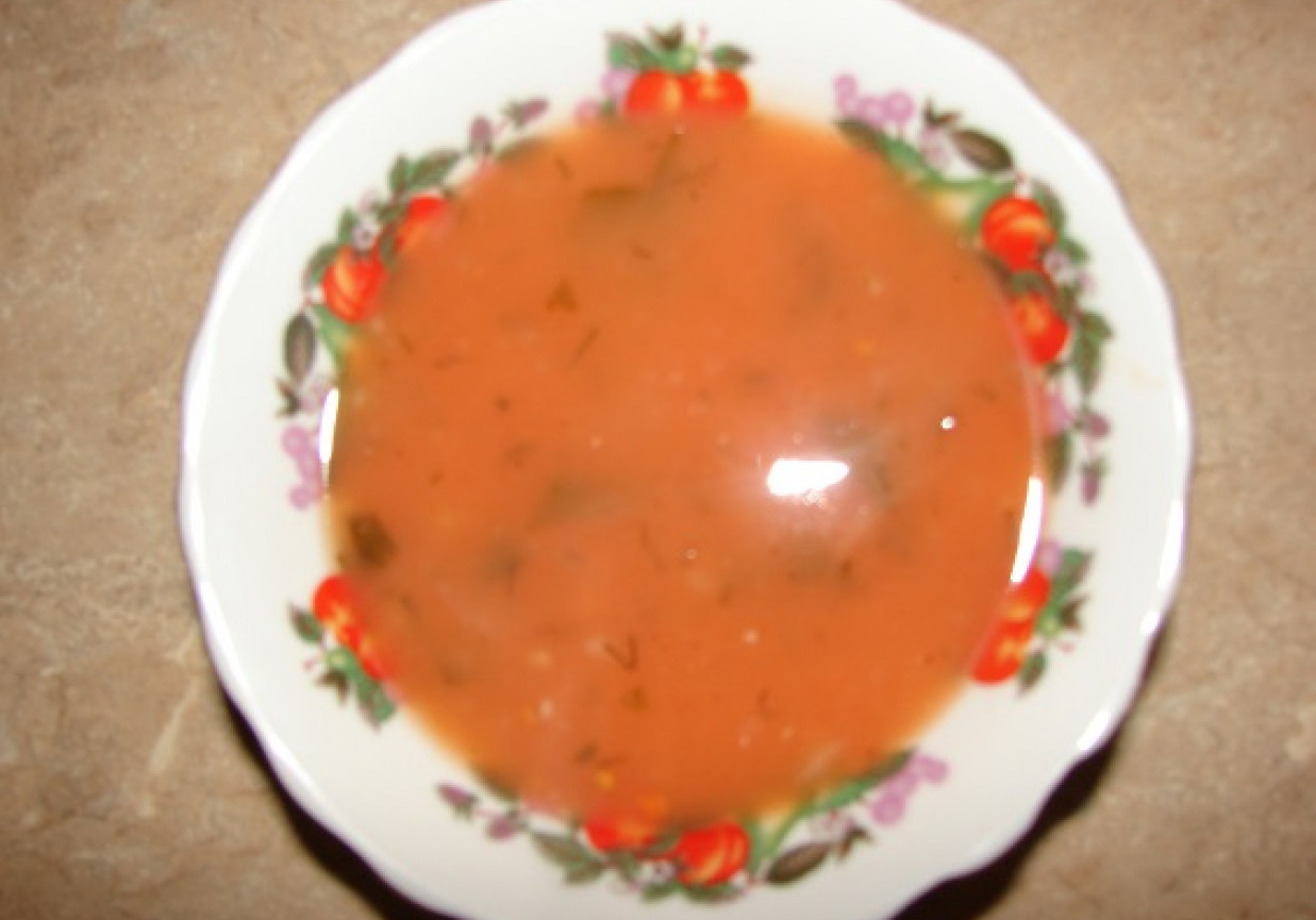 Sos pomidorowy z kolendrą foto