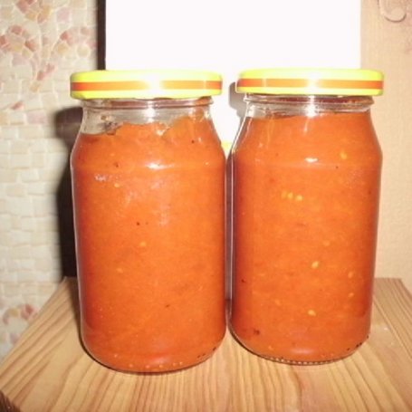 Krok 6 - Sos pomidorowy z pieczoną papryką foto