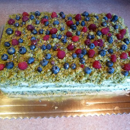 Krok 11 - Spacer po runie leśnym, czyli ciasto leśny mech foto