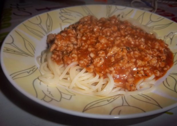 Fotografia przedstawiająca spagetti z imbirem