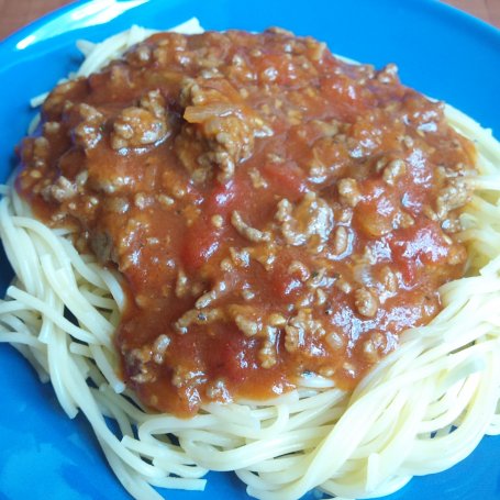 Krok 3 - Spagetti z mięsem i pomidorami foto
