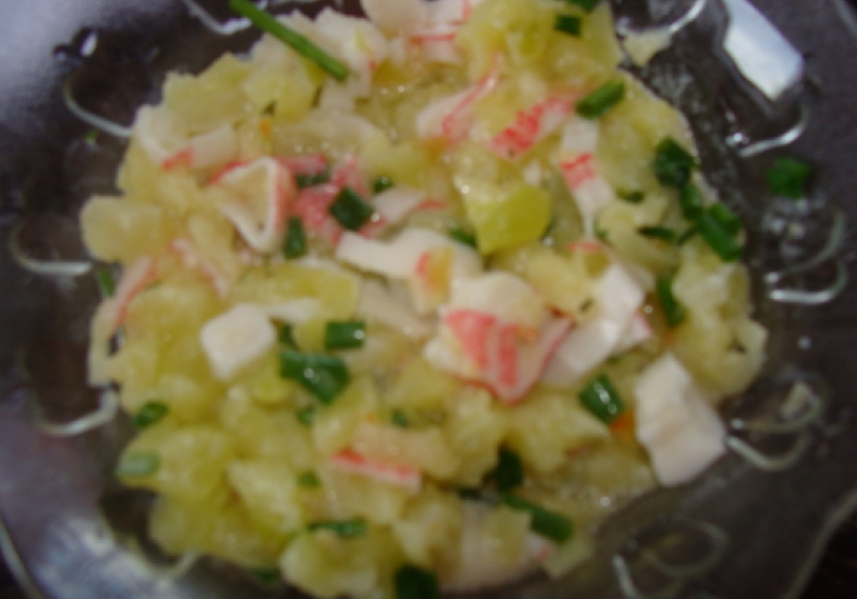 spagetti z paluszkami surimi DoradcaSmaku.pl