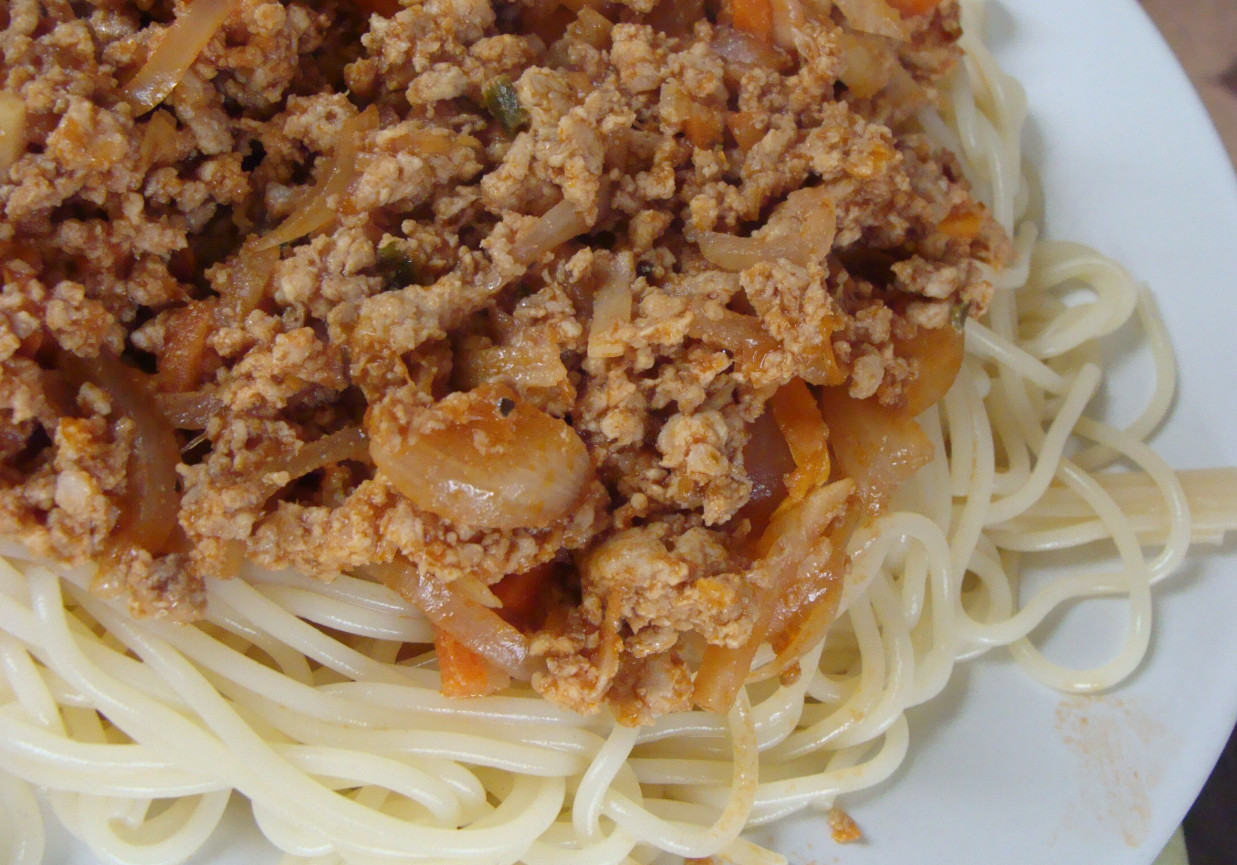 spagetti z wloszczyzną foto