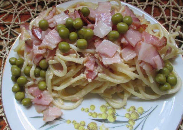 Fotografia przedstawiająca Spaghetti a la carbonara
