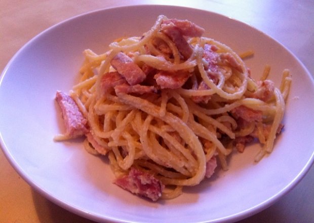 Fotografia przedstawiająca Spaghetti a la carbonara