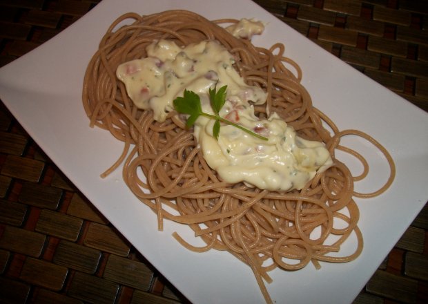 Fotografia przedstawiająca Spaghetti al'a Carbonara wg Zub3ra