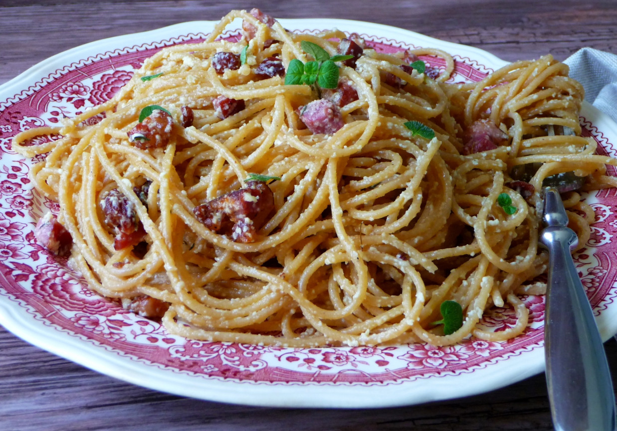 Spaghetti a'la carbonara foto