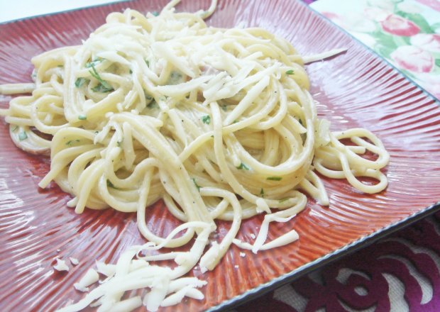 Fotografia przedstawiająca Spaghetti alla Carbonara wg. Justyny