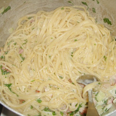 Krok 4 - Spaghetti alla Carbonara wg. Justyny foto