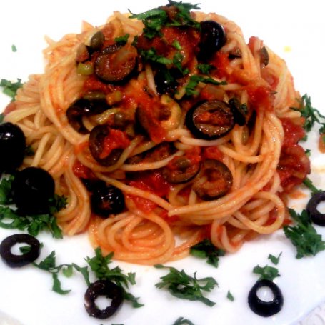 Krok 4 - Spaghetti alla putanesca/moja wersja/ foto