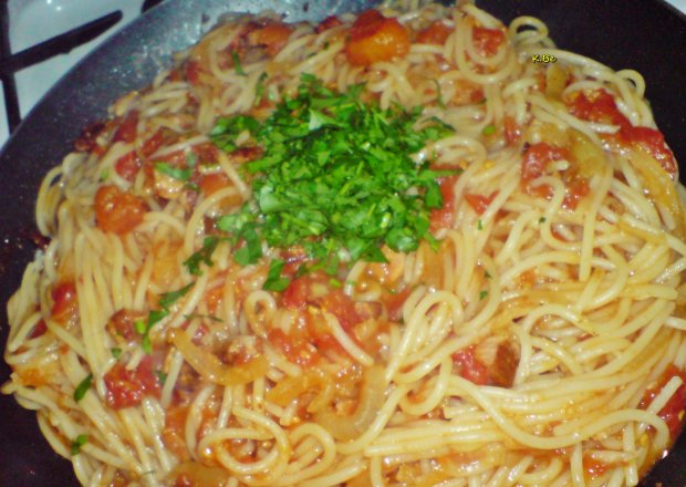 Fotografia przedstawiająca Spaghetti alla'Amatriciana