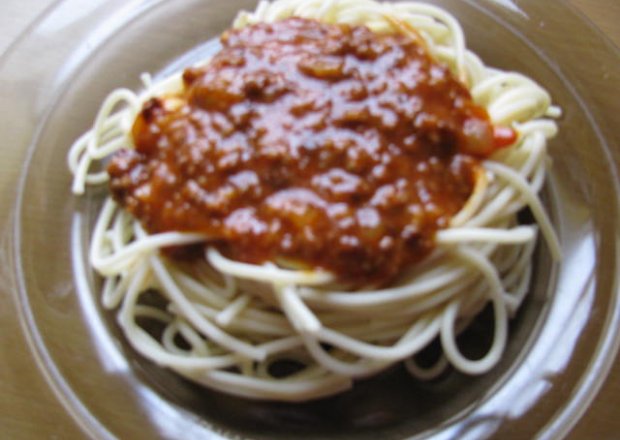 Fotografia przedstawiająca Spaghetti  bez oliwy