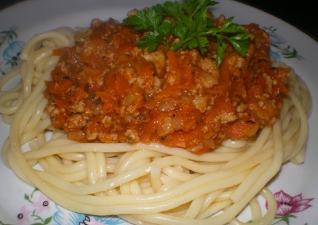 Fotografia przedstawiająca Spaghetti Bolognese (Bolońskie)