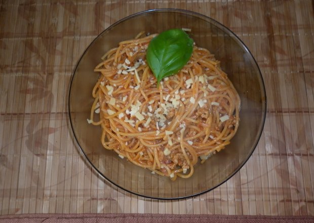 Fotografia przedstawiająca Spaghetti bolognese mojego męża