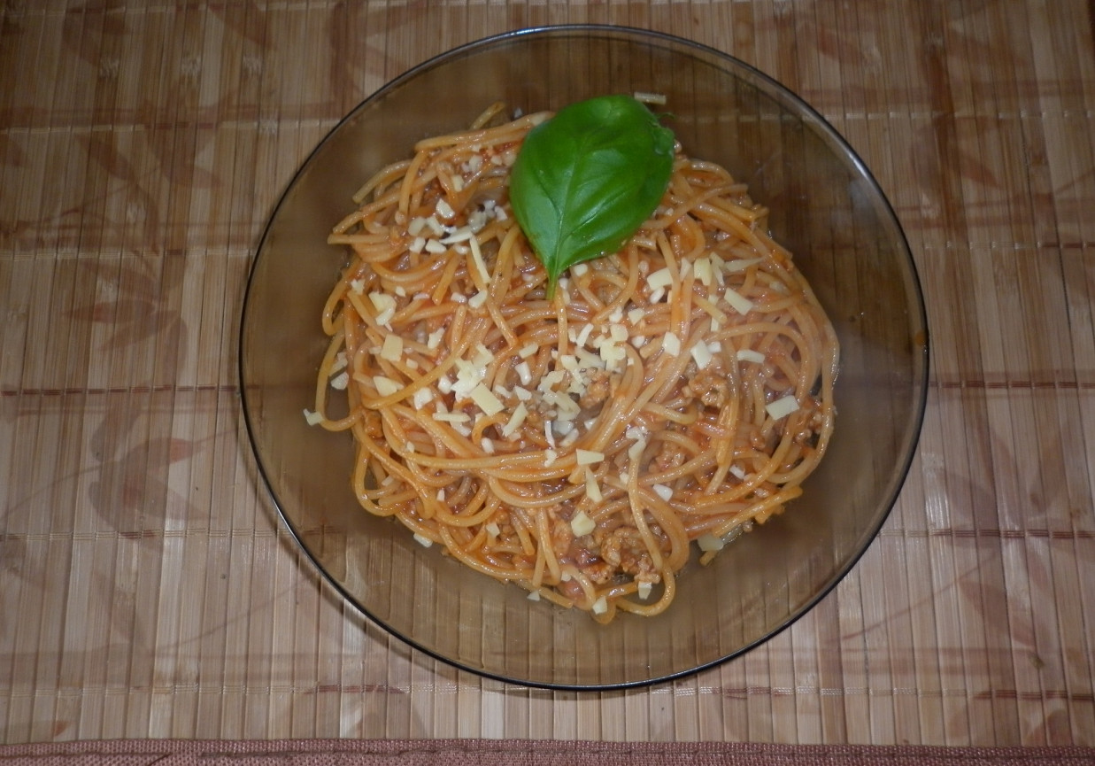 Spaghetti bolognese mojego męża foto