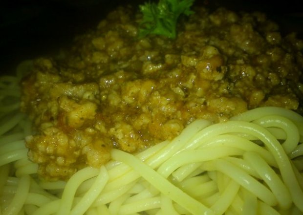 Fotografia przedstawiająca spaghetti bolonese od Hamrocyka