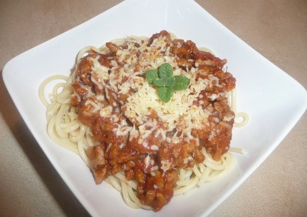 Fotografia przedstawiająca Spaghetti bolońskie