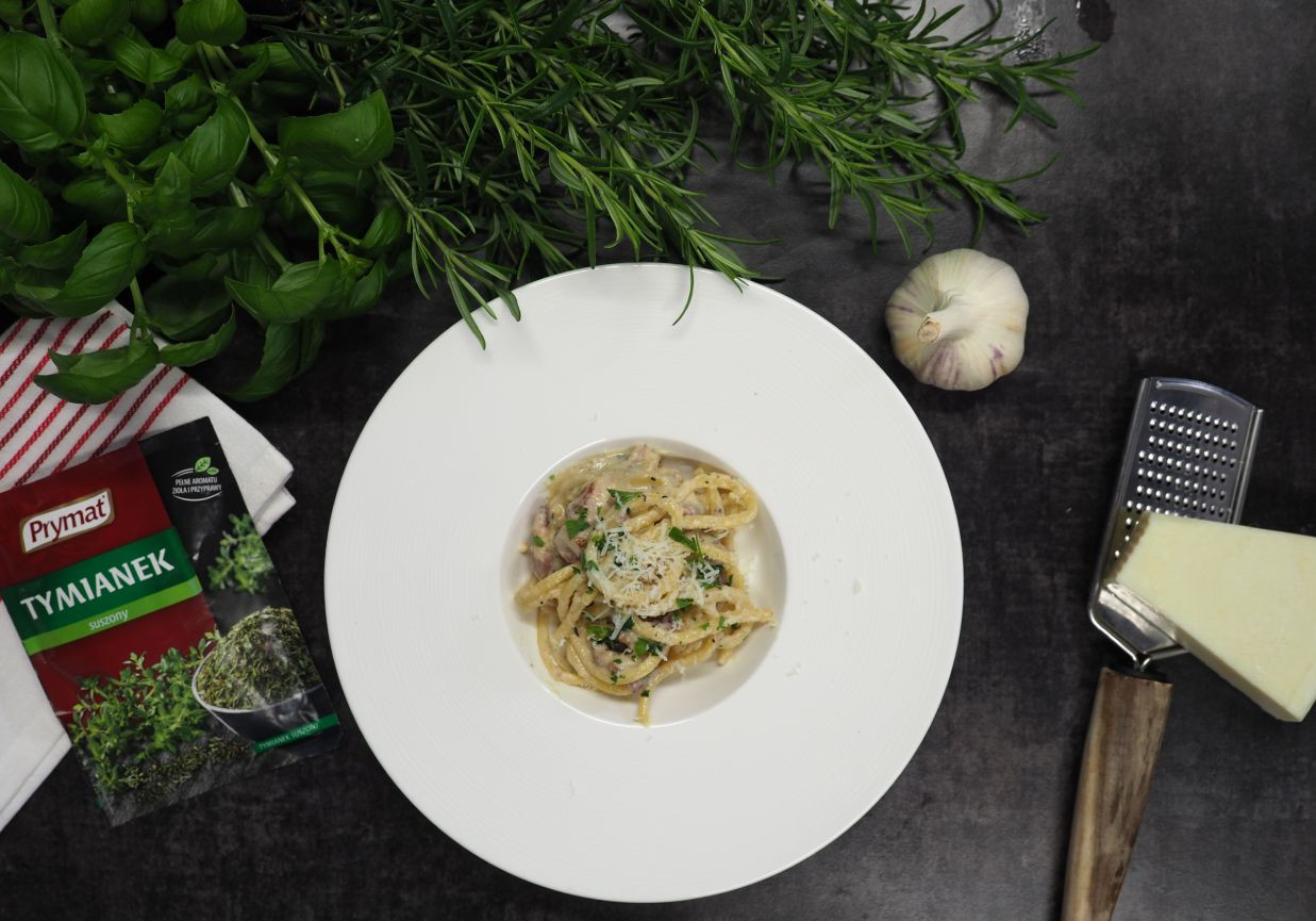 Spaghetti carbonara foto