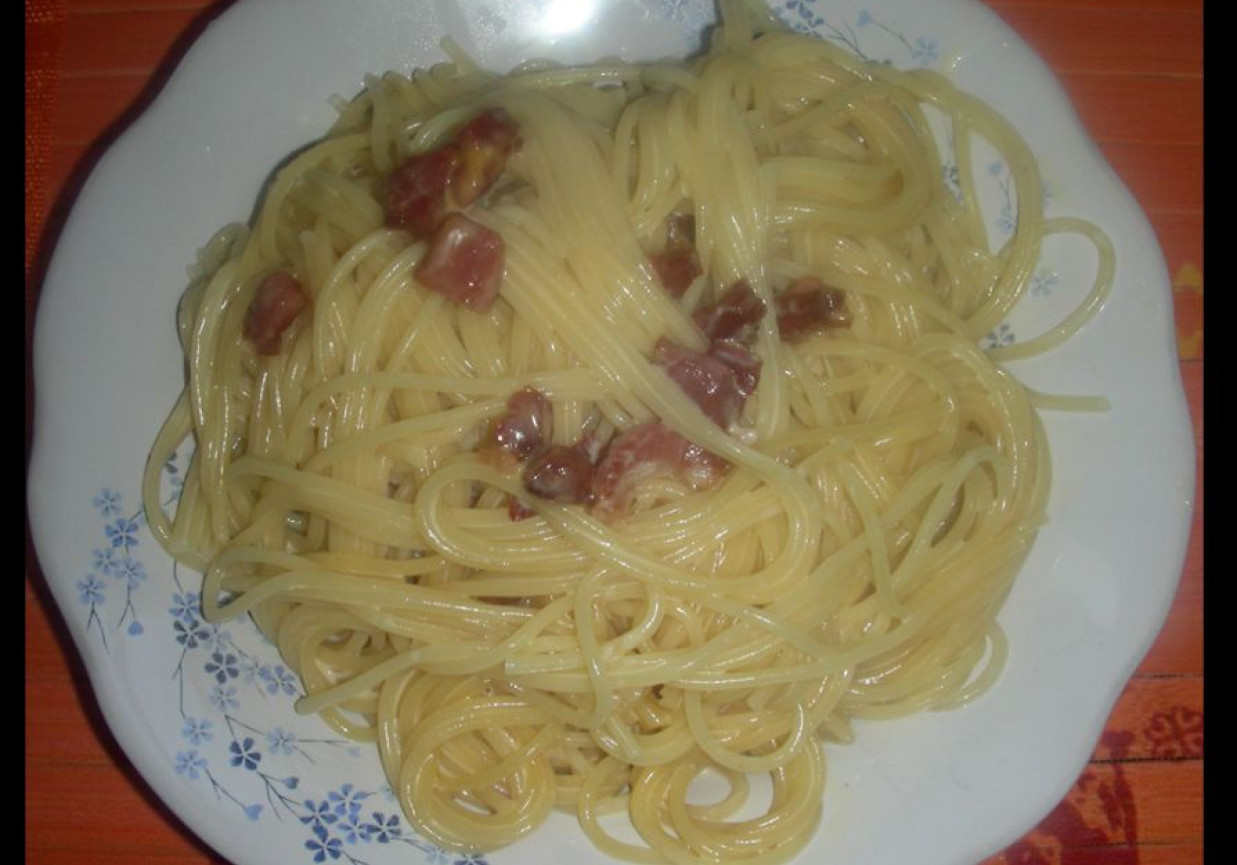 Spaghetti carbonara (ekspresowo) foto
