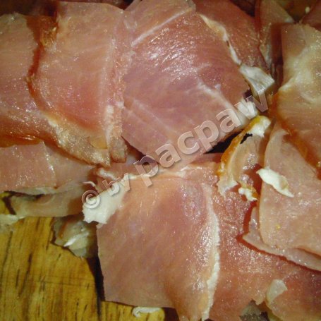 Krok 3 - Spaghetti carbonara z polędwicą łososiową foto