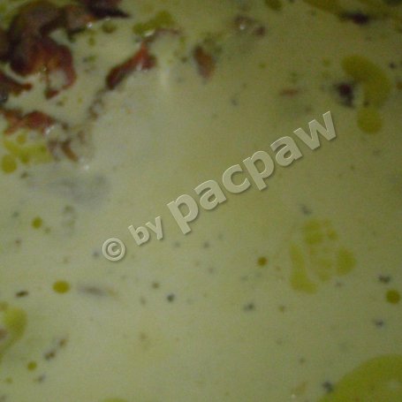 Krok 7 - Spaghetti carbonara z polędwicą łososiową foto