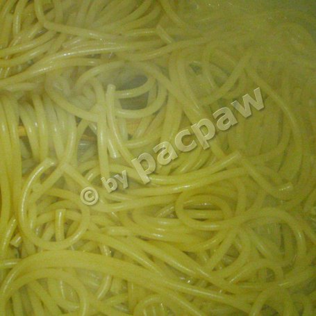 Krok 9 - Spaghetti carbonara z polędwicą łososiową foto