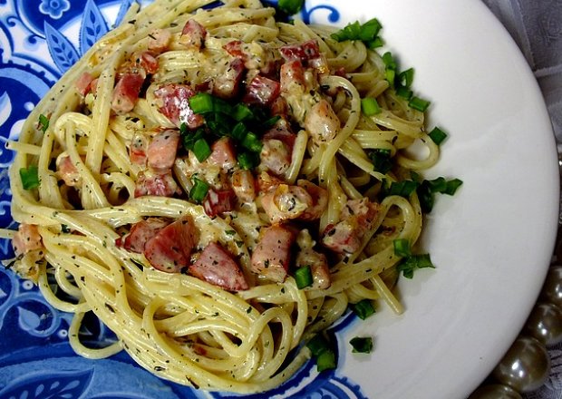 Fotografia przedstawiająca Spaghetti Carbonara