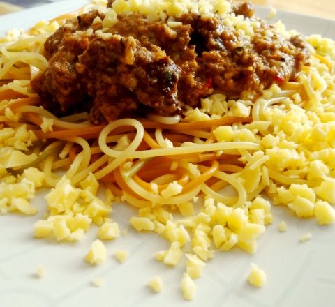 Fotografia przedstawiająca Spaghetti   DeLux of student :)