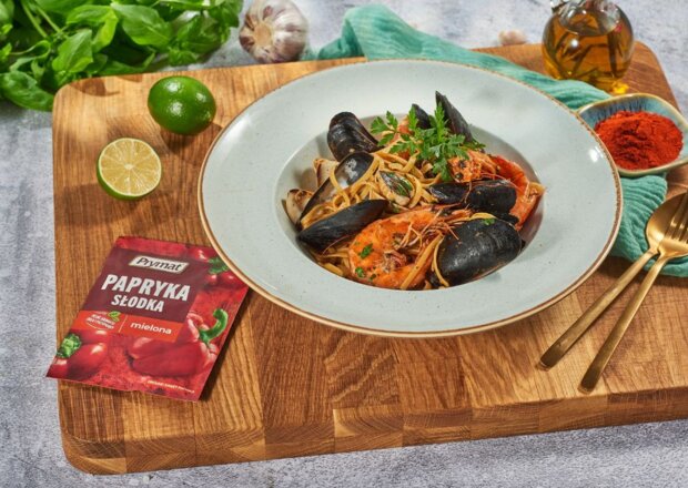 Fotografia przedstawiająca Spaghetti frutti di mare na białym winie, DS XXI, odc. 11