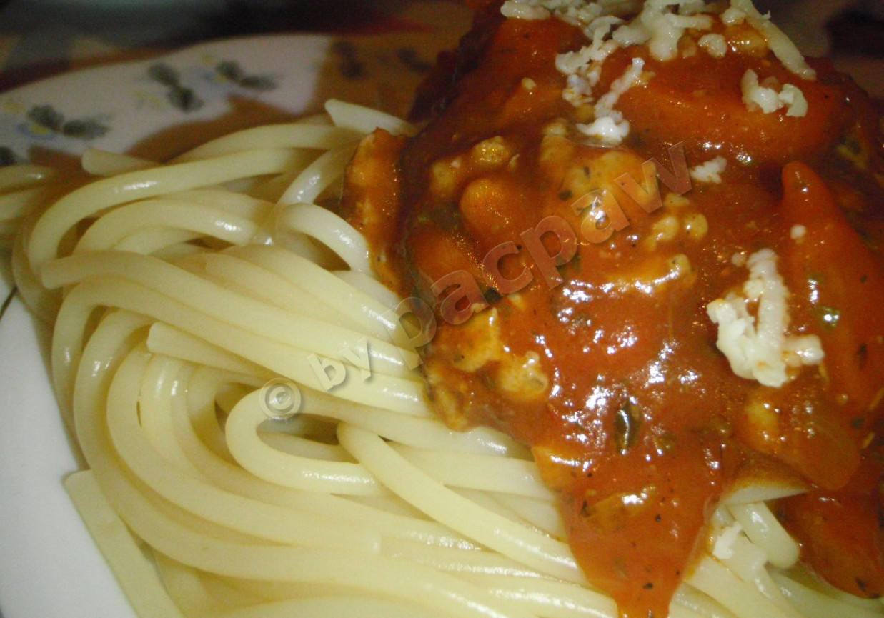 Spaghetti  marchewkowe foto