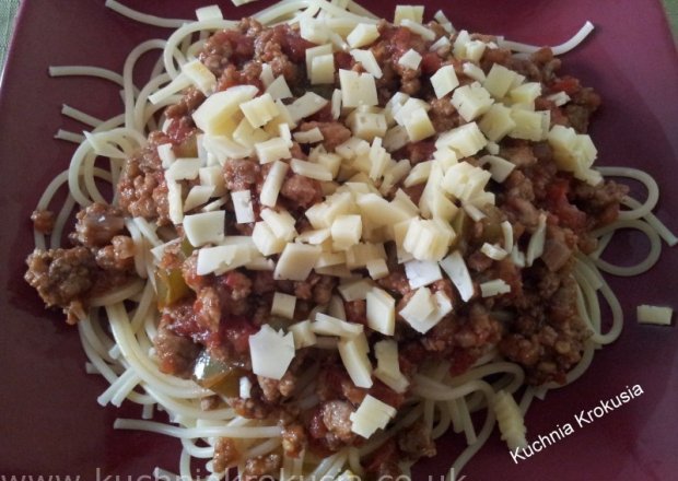 Fotografia przedstawiająca Spaghetti na ostro
