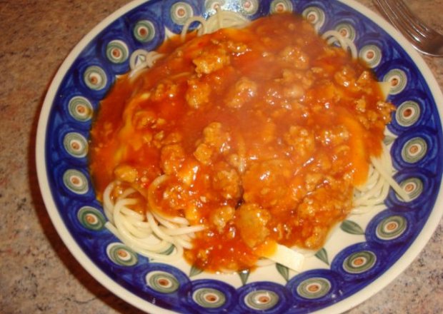 Fotografia przedstawiająca Spaghetti na szybko