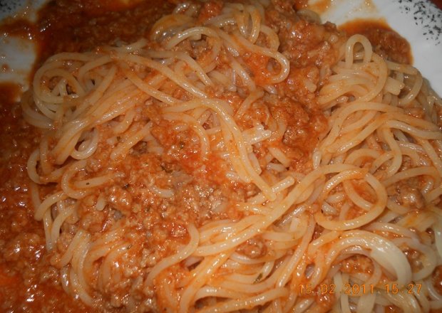 Fotografia przedstawiająca Spaghetti Napoli pyszotka:)