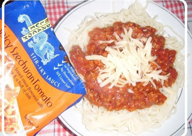 Fotografia przedstawiająca Spaghetti po seczuańsku