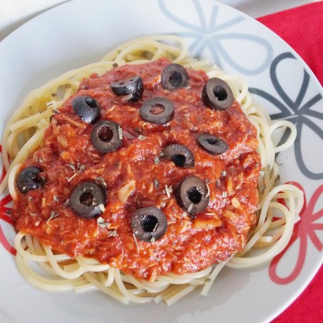 Krok 5 - Spaghetti prawie puttanesca foto