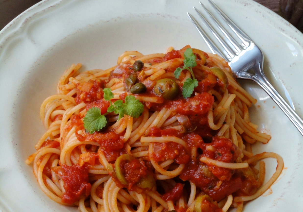 Spaghetti Puttanesca foto