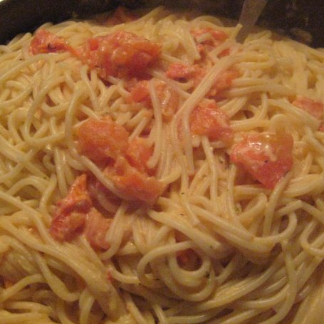 Krok 7 - Spaghetti śmietanowo-pomidorowe foto
