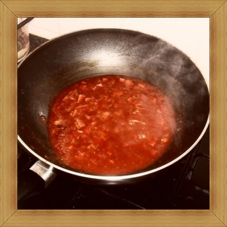 Krok 3 - Spaghetti w sosie pomidorowo-paprykowym foto