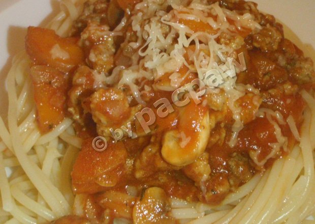 Fotografia przedstawiająca Spaghetti warzywno-mięsne