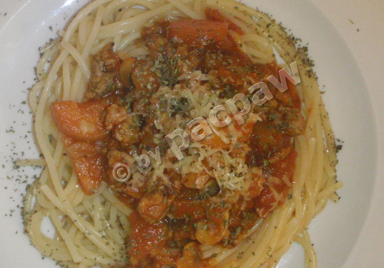 Spaghetti warzywno-mięsne foto