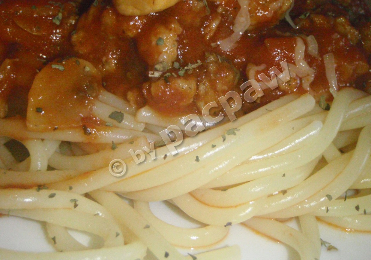 Spaghetti warzywno-mięsne foto