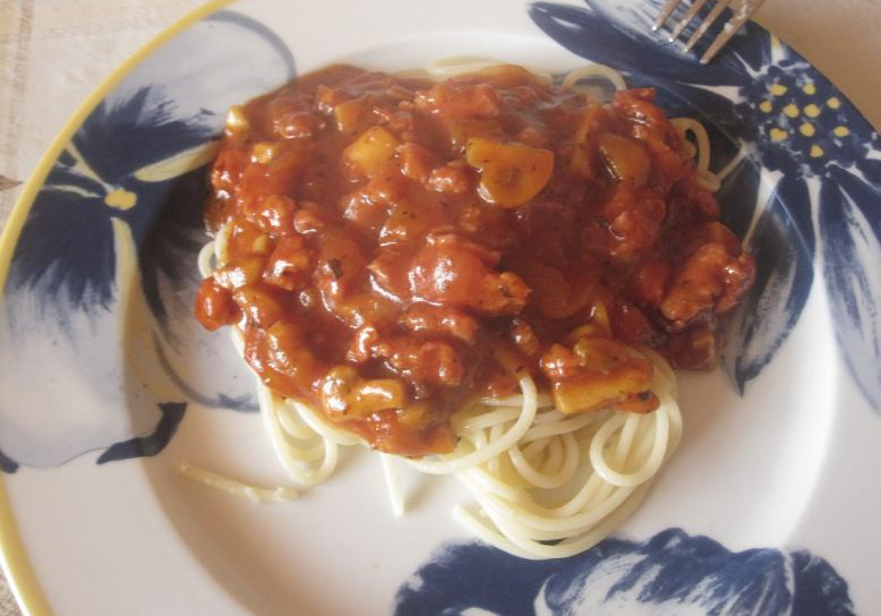 spaghetti własnej roboty foto