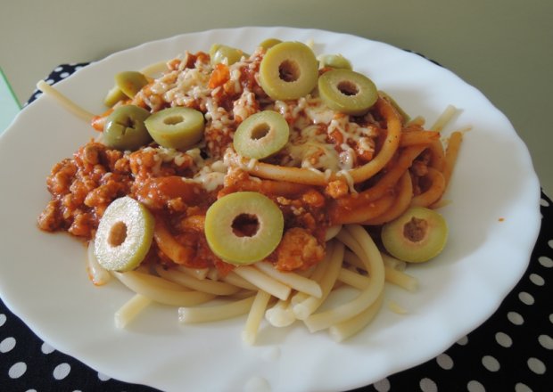 Fotografia przedstawiająca Spaghetti wołowe z imbirem