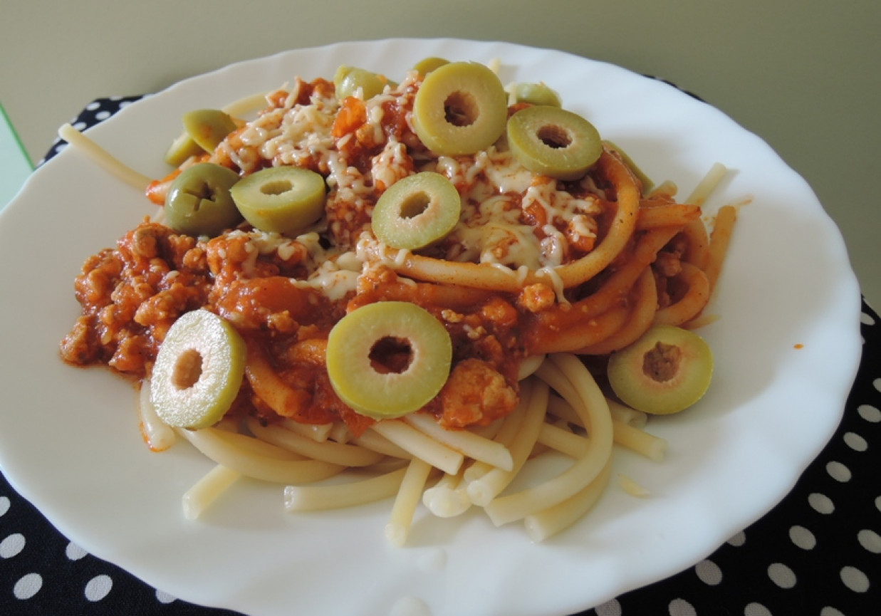 Spaghetti wołowe z imbirem foto