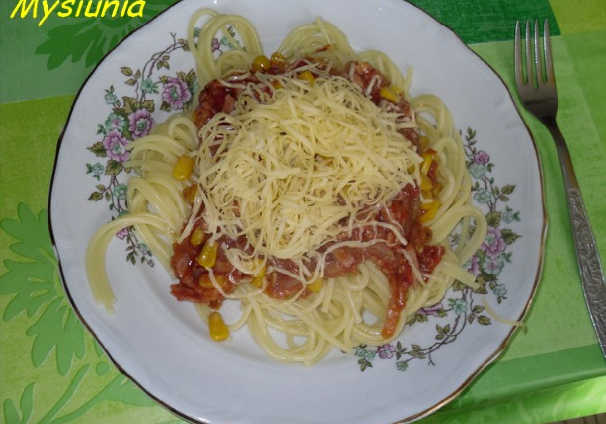Spaghetti z autorskim sosem foto
