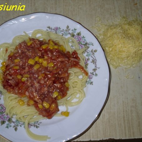 Krok 3 - Spaghetti z autorskim sosem foto