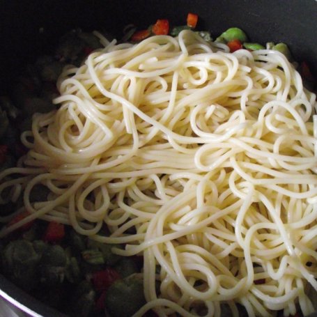 Krok 4 - Spaghetti z bobem foto