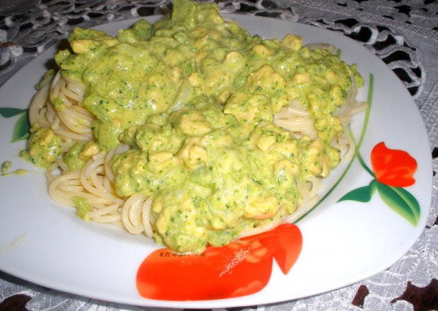 Fotografia przedstawiająca Spaghetti z brokułami